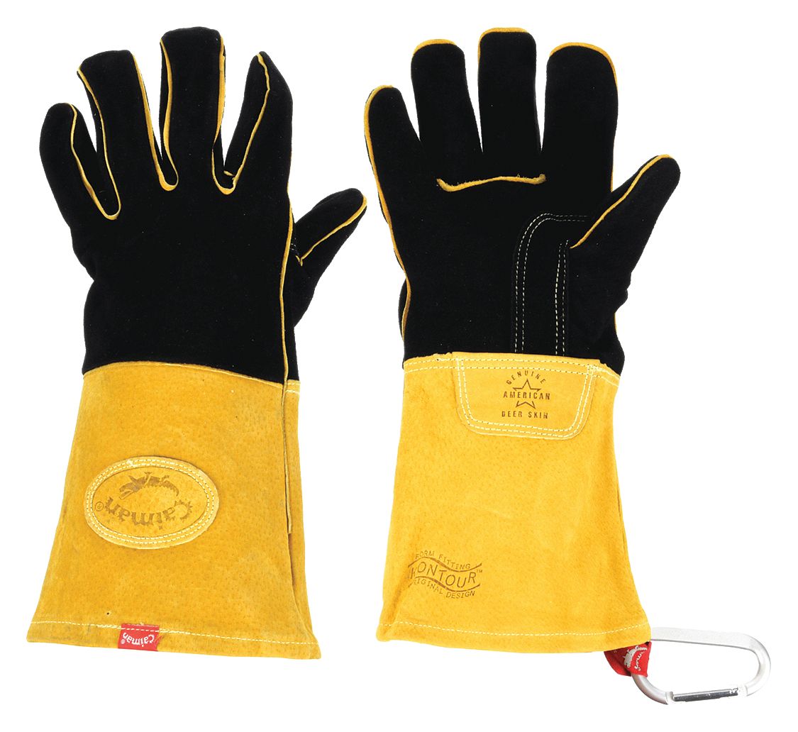 WELDING GLOVES, WING THUMB, GAUNTLET CUFF, PREMIUM DEERSKIN, MIG/STICK, L