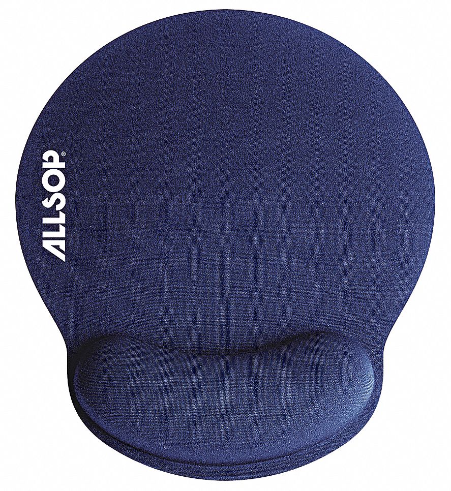 Mouse Pad w/Wrist Support: Blue