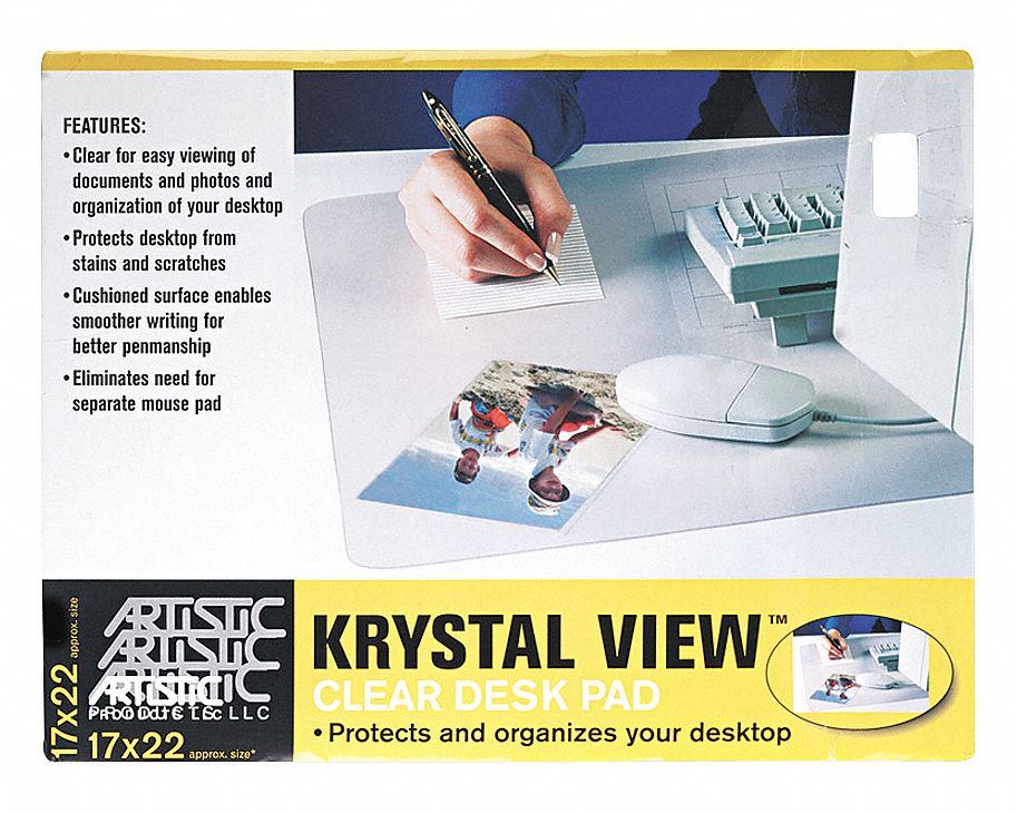 Artistic Desk Pad Clear Flexible Vinyl 23k203 Aop6070s Grainger