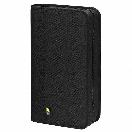 CASE LOGIC 48Capacity CD/DVD Binder , Black, 1 EA 23K212CLGBNB48