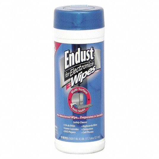 ENDUST, for Glass/Metal/Plastic/Stainless Steel/Wood/Chrome, AntiStatic Wipes