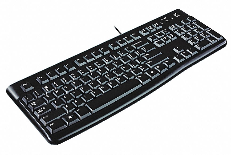 Keyboard: Corded, USB, Black