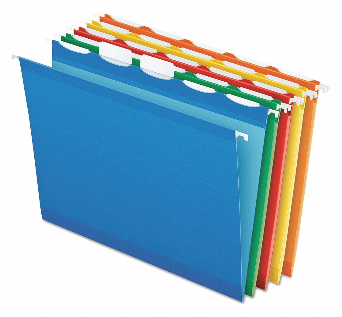 PENDAFLEX Hanging File Folders, Assorted, PK25 23K418PFX42592 Grainger