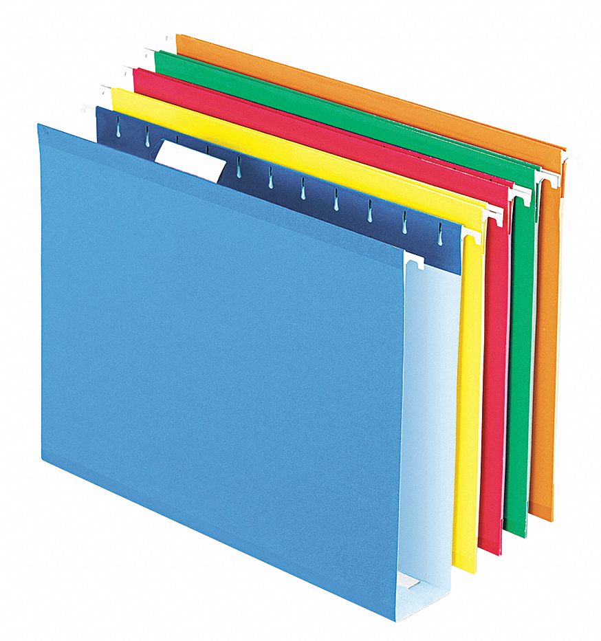 PENDAFLEX Box Hanging File Folders, Assorted, PK25 23K427
