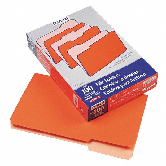 PENDAFLEX Legal Size File Folders, 1/3 Tab Cut, 8 1/2 in Height, 14 in ...