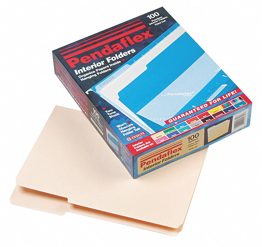 PENDAFLEX, Letter, 1/3, File Folders - 23K434|PFX421013 - Grainger