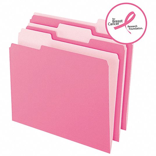 PENDAFLEX Letter Size File Folders, 1/3 Tab Cut, 8 1/2 in Height, 11 in