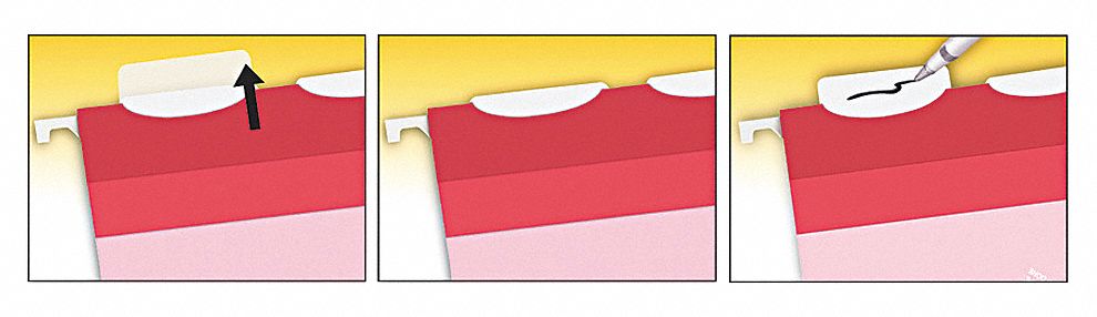 Hanging File Folders: 8 1/2 in Ht, 11 in Wd, 11 Pt. Stock, 3/4 in Expanded Dp, 25 PK