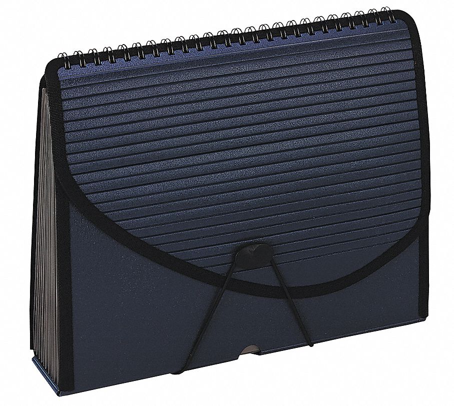 PENDAFLEX 13 Pocket Foam Polypropylene Expandable File Folder, Navy Blue 23K497PFX01119