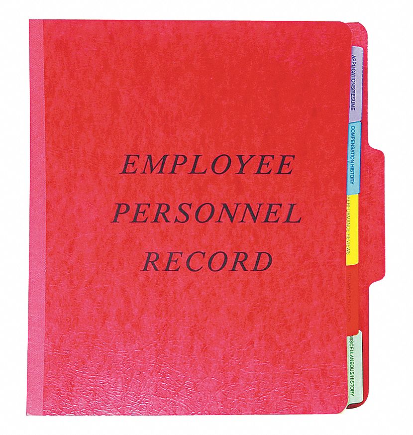 23K523 - Employee/Personnel File Folder Red