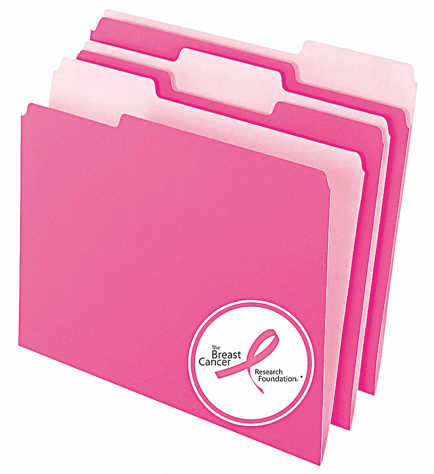 PENDAFLEX Letter Size File Folders, 1/3 Tab Cut, 8 1/2 in Height, 11 in Width 23K538