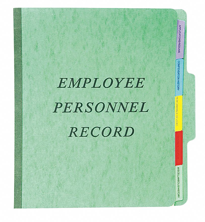 23K550 - Employee/Personnel File Folder Green