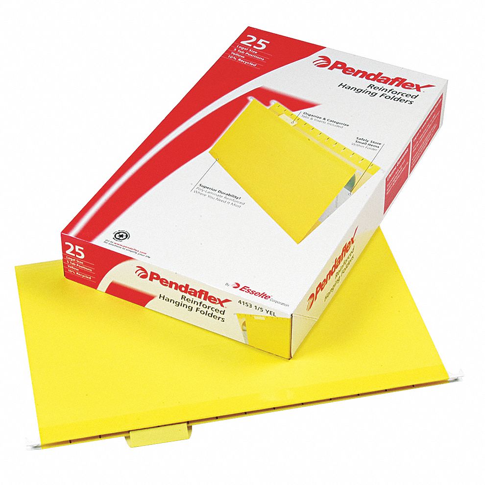 PENDAFLEX, 8 1/2 in Ht, 14 in Wd, Hanging File Folders - 23K609 ...