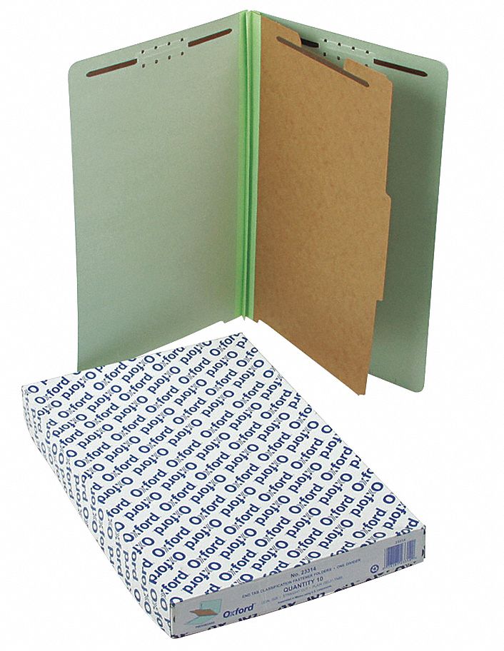 PENDAFLEX Legal Size File Folders, Straight Tab Cut, 8 1/2 in Height