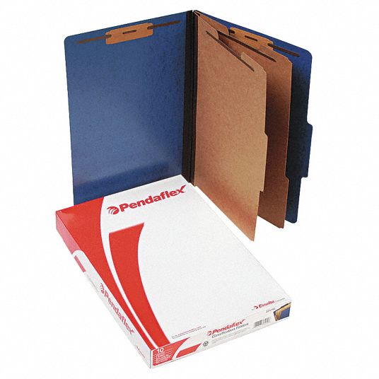 PENDAFLEX Legal Size File Folders, 2/5 Tab Cut, 8 1/2 in Height, 14 in
