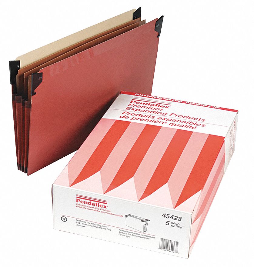 PENDAFLEX Box Hanging File Folder w/Sides, PK5 23K682PFX45423 Grainger
