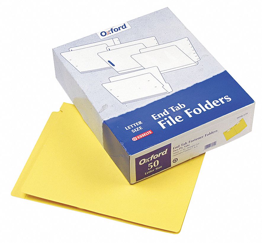 PENDAFLEX Letter Size File Folders, Straight Tab Cut, 8 1/2 in Height
