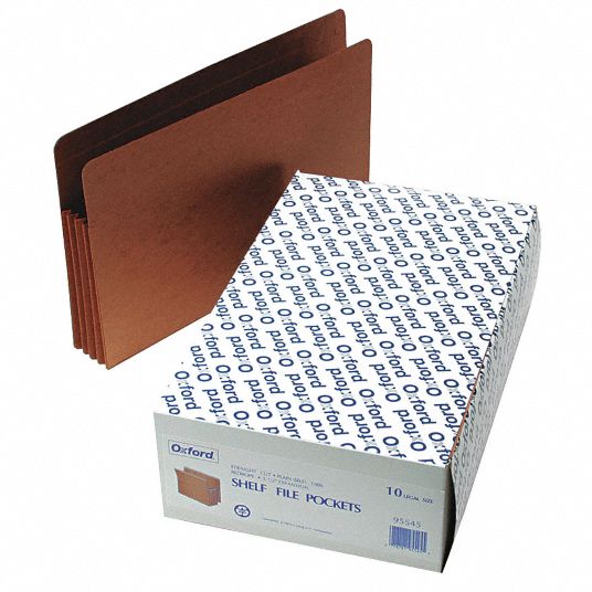 PENDAFLEX Expandable File Folder 1 Pockets, 17 Pt. Red Fiber, Legal