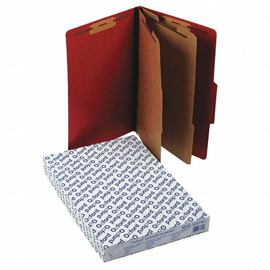 Legal Size File Folders, 2/5 Tab Cut, 8 1/2 in Height, 14 in Width