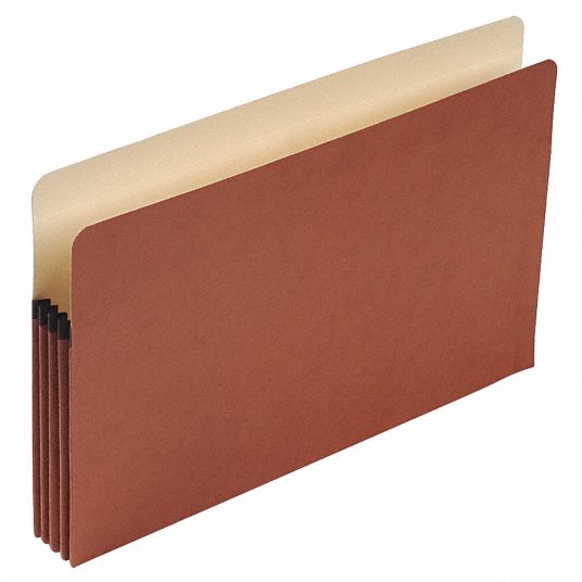 PENDAFLEX Expandable File Folder 1 Pockets, Manila/Red Fiber, Legal