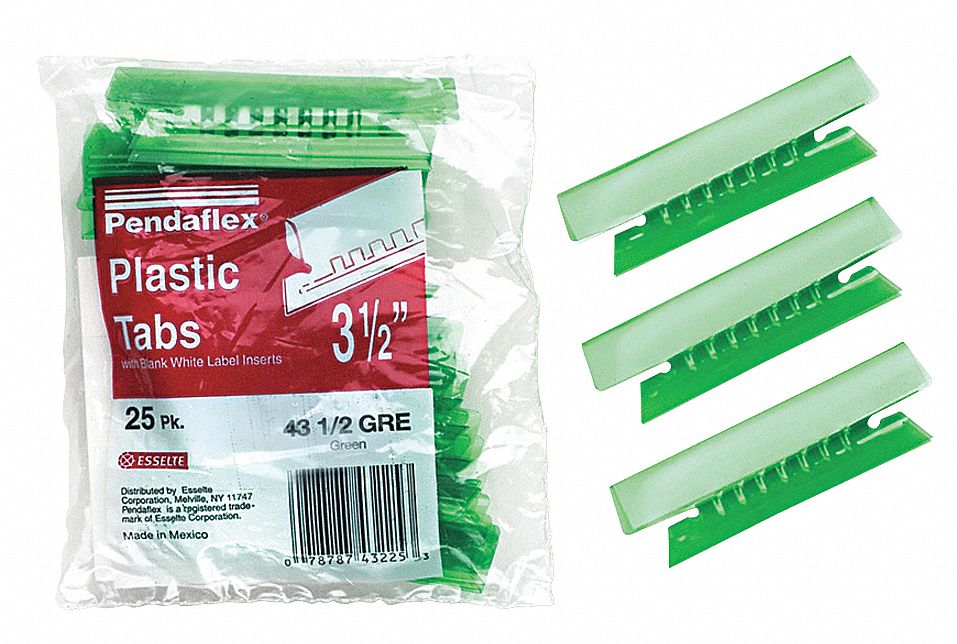 PENDAFLEX Hanging Folder Plastic Tabs with 25 Plastic Tab