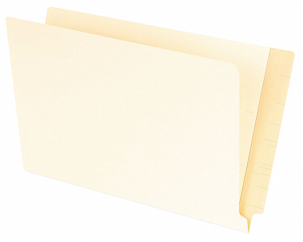 Legal Size File Folders, Straight Tab Cut, 8 1/2 in Height, 14 in Width ...