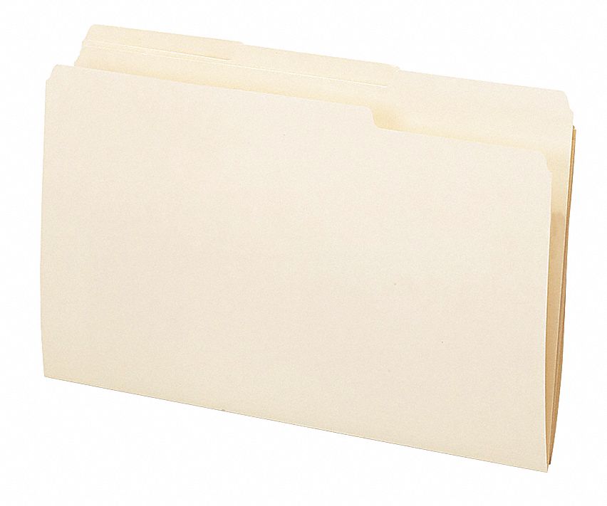 PENDAFLEX Legal Size File Folders, 1/3 Tab Cut, 8 1/2 in Height, 14 in