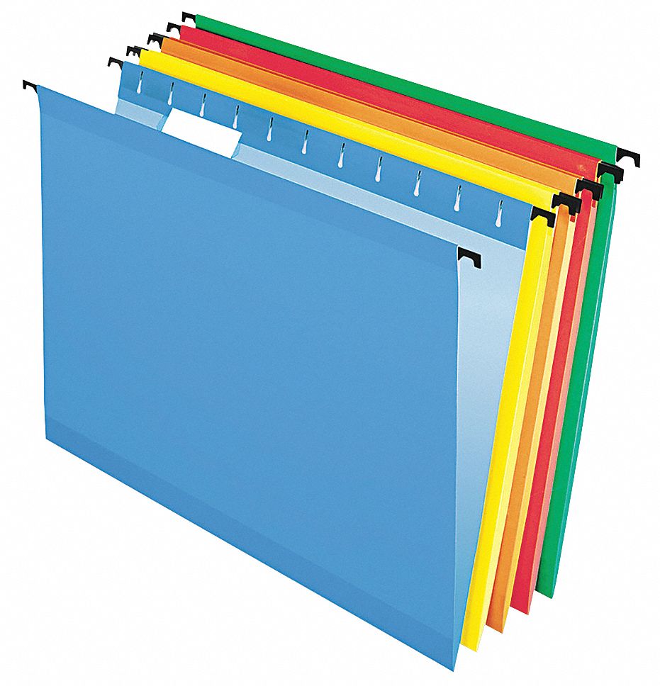 PENDAFLEX Hanging File Folders, Assorted, PK20 23K879PFX615215ASST