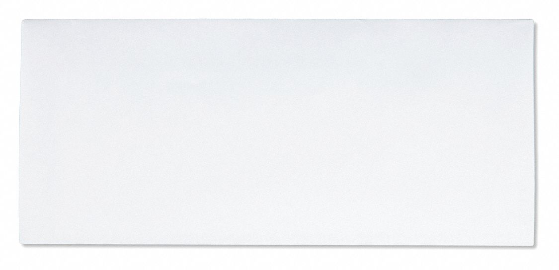 Business Envelopes: #10 Envelope Size, Gummed Flap, Paper, 500 PK