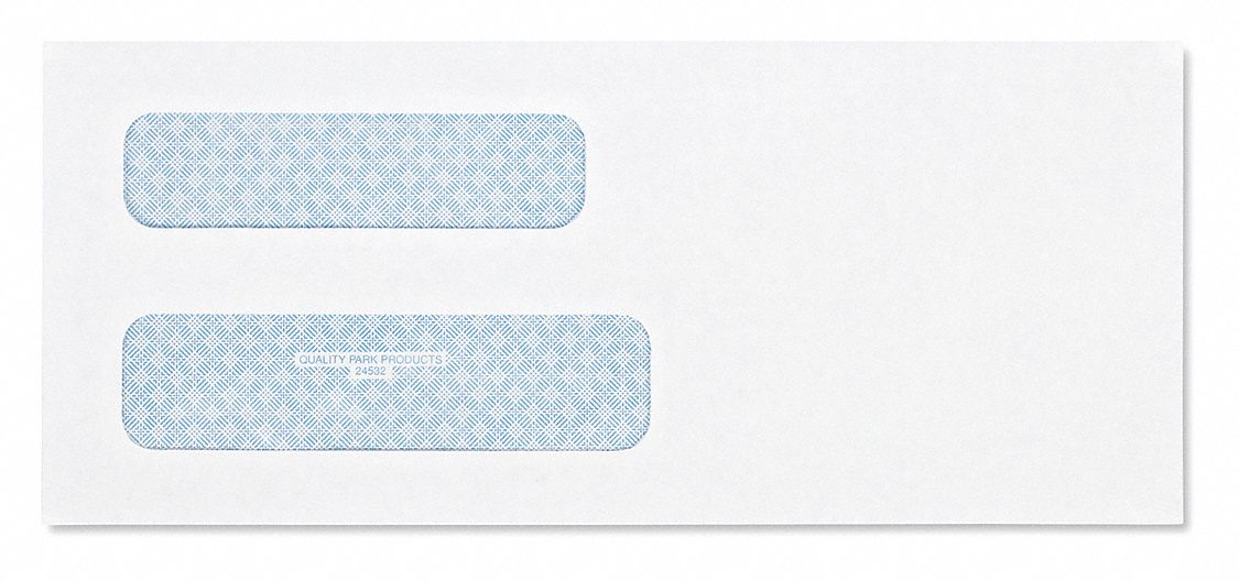 Window Envelopes: 2 Windows, Bottom Left/Top Left, #8-5/8 Envelope Size, White, 500 PK