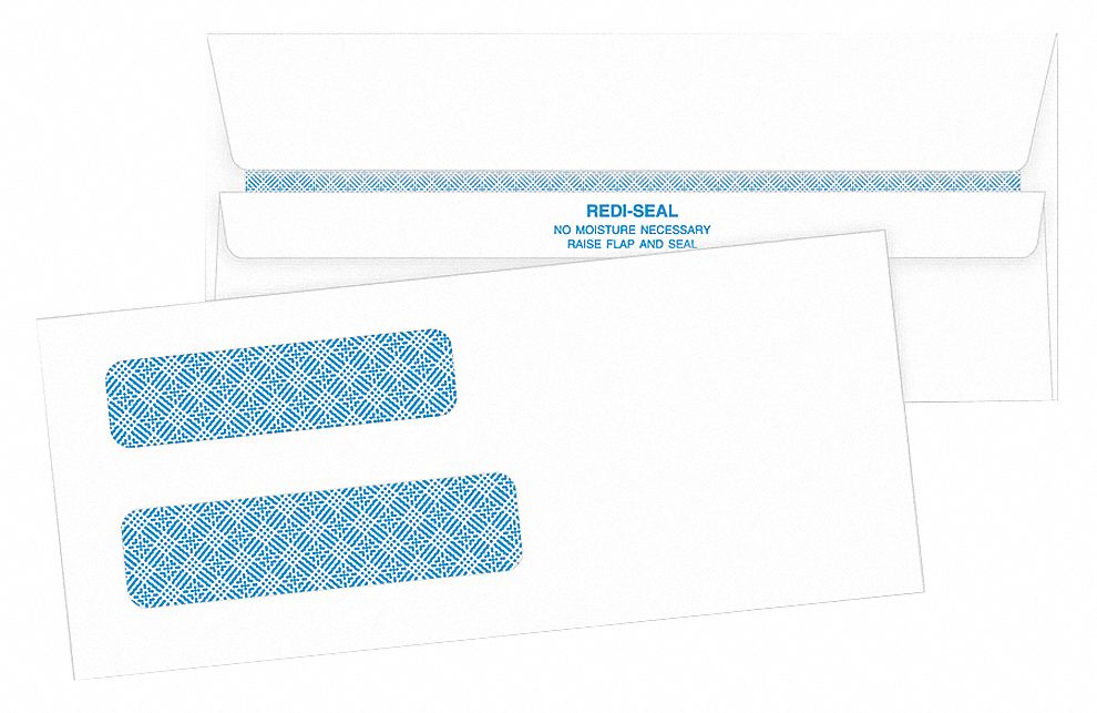 23K899 - Dbl Window Envelope White Paper PK500