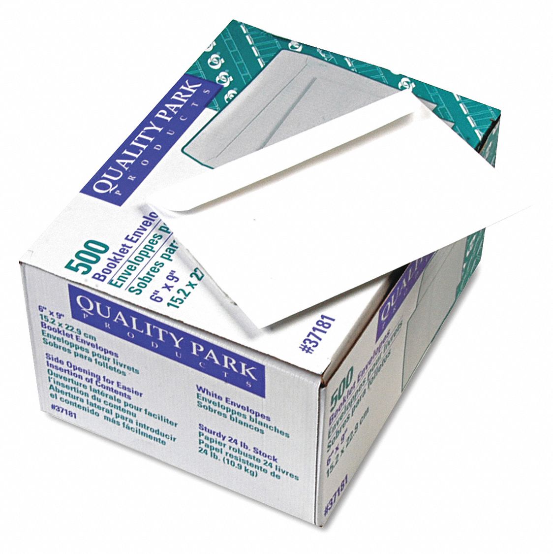 Catalog Envelopes: #6-1/2 Envelope Size, Paper, Side, White, 500 PK