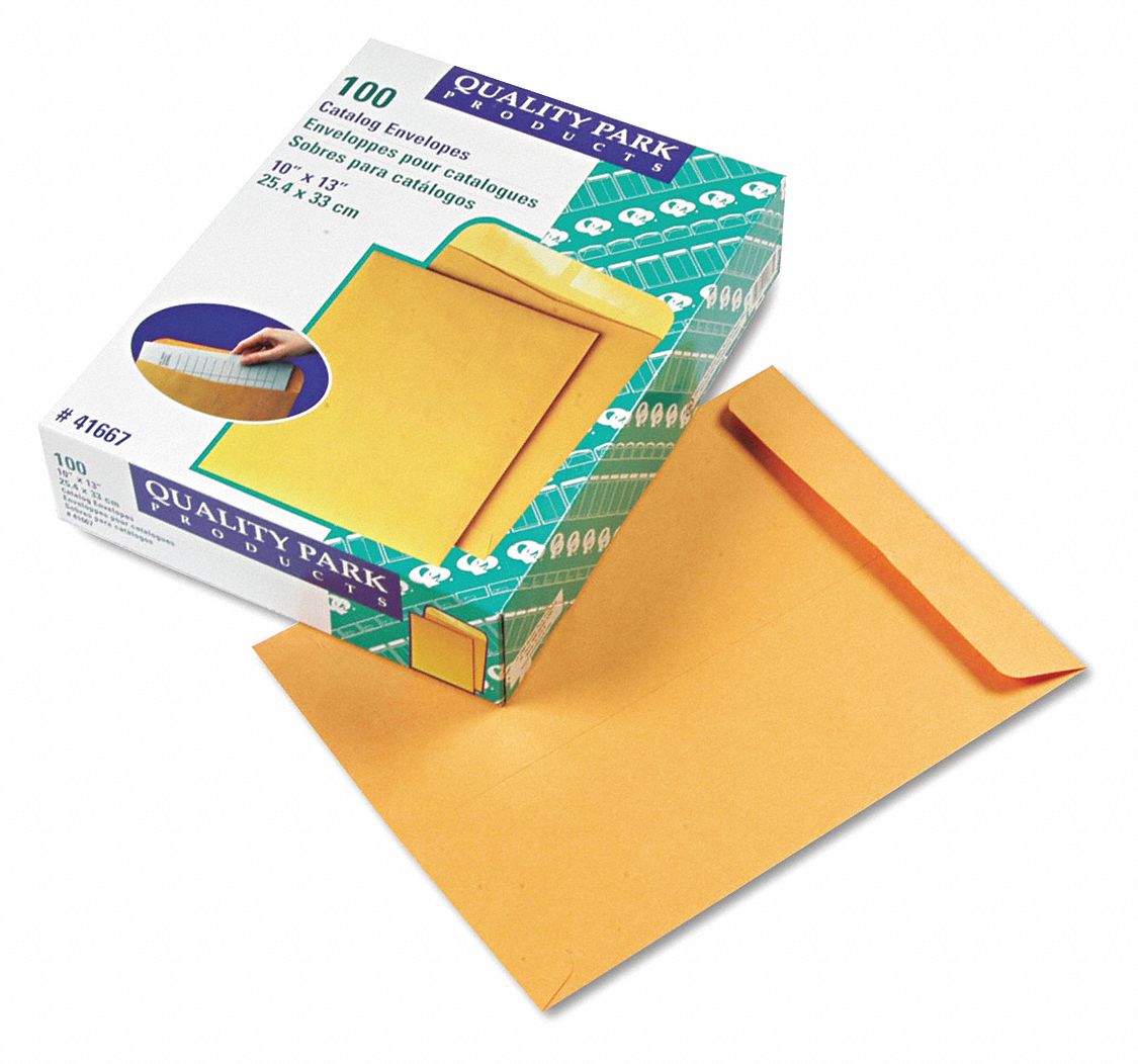 QUALITY PARK Catalog Envelopes, Material Kraft, Envelope Closure Gummed