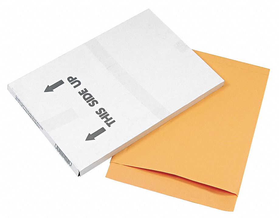 Catalog Envelopes: Kraft, Top, Brown, 25 PK