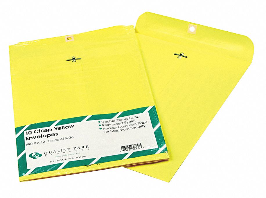QUALITY PARK, #90 Envelope Size, Paper, Catalog Envelopes - 23L071 ...