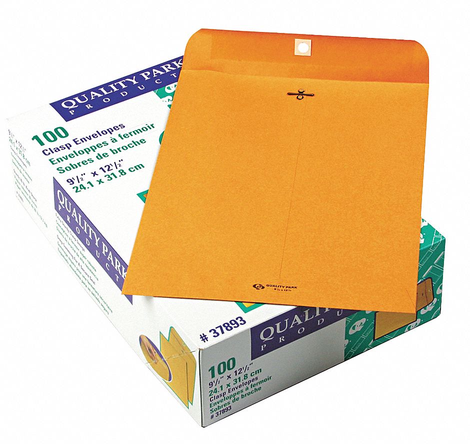 QUALITY PARK, 93 Envelope Size, Kraft, Catalog Envelopes 23L078