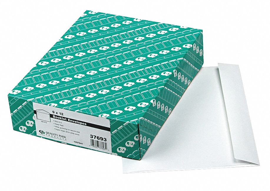 Catalog Envelopes: #10-1/2 Envelope Size, Paper, Side, White, 100 PK