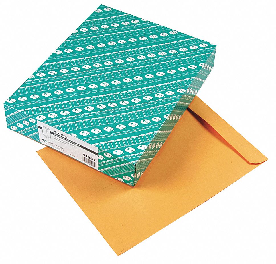 QUALITY PARK, 151/2 Envelope Size, Kraft, Catalog Envelopes 23L129