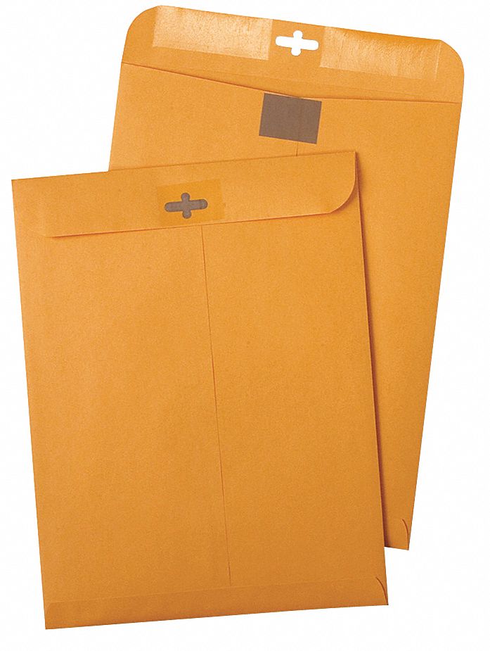 Catalog Envelopes: #55 Envelope Size, Kraft, Top, Brown, 100 PK