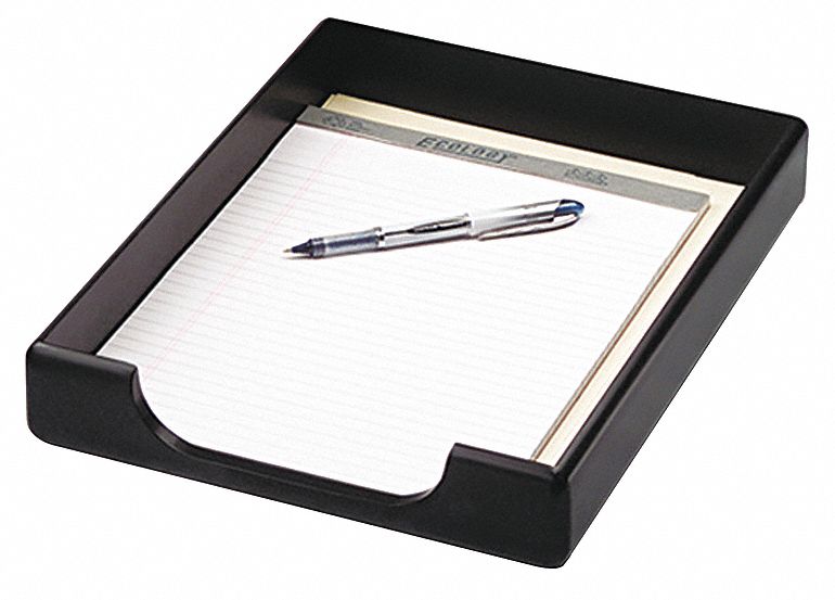 Letter Tray: Letter/A4 File Size, 1 Compartments, Black, 13 4/5 in Lg, 10 2/3 in Wd