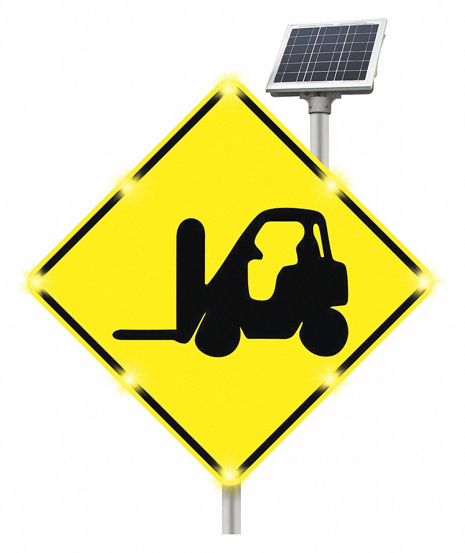 LED Sign Forklift Aluminum 30 x 30 