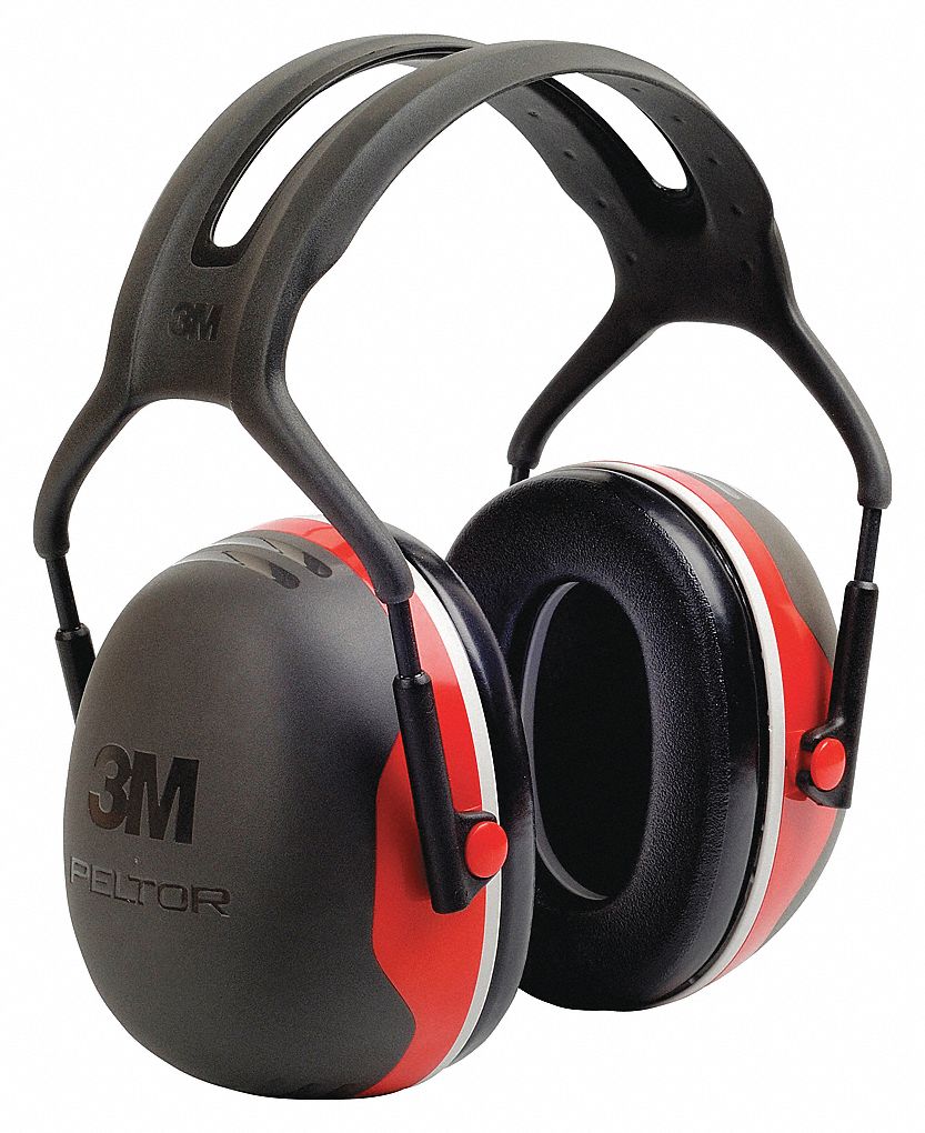 EARMUFFS, OVER-THE-HEAD, RIGID, BLK,RED, FOAM/ABS/PLASTIC, 28DB, CSA, DIELECTRIC