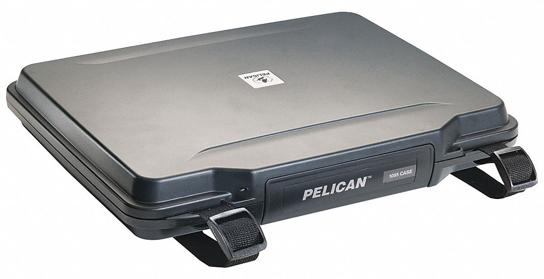 PELICAN Hardback Laptop Case: Fits 14 in Laptops, ABS, 14 1/4 in Lg, 10 3/8  in Wd, 2 in Dp, Black