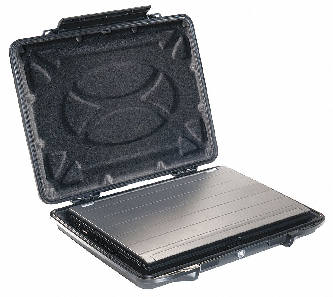 Pelican Abs Hardback Laptop Case With Liner For 15 In Laptops Black 23m1671095cc Grainger 9678