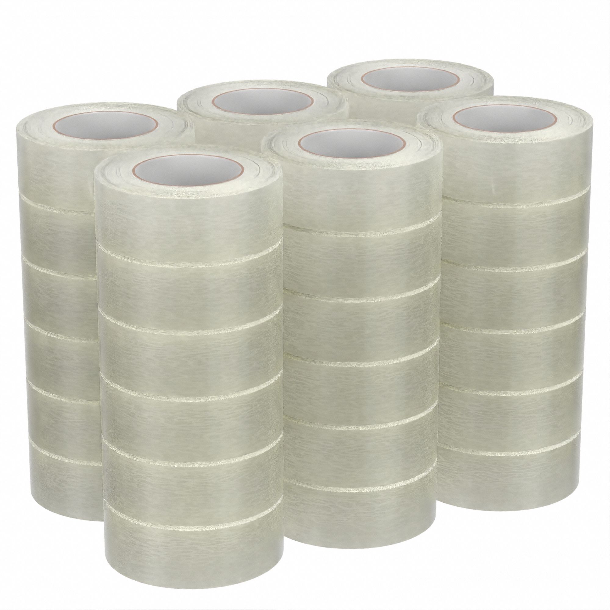 CARTON SEALING TAPE, 3 MIL THICK, 2IN X 60 YD, 48 MM X 55 M, HEAVY DUTY, CLEAR, 36 PK