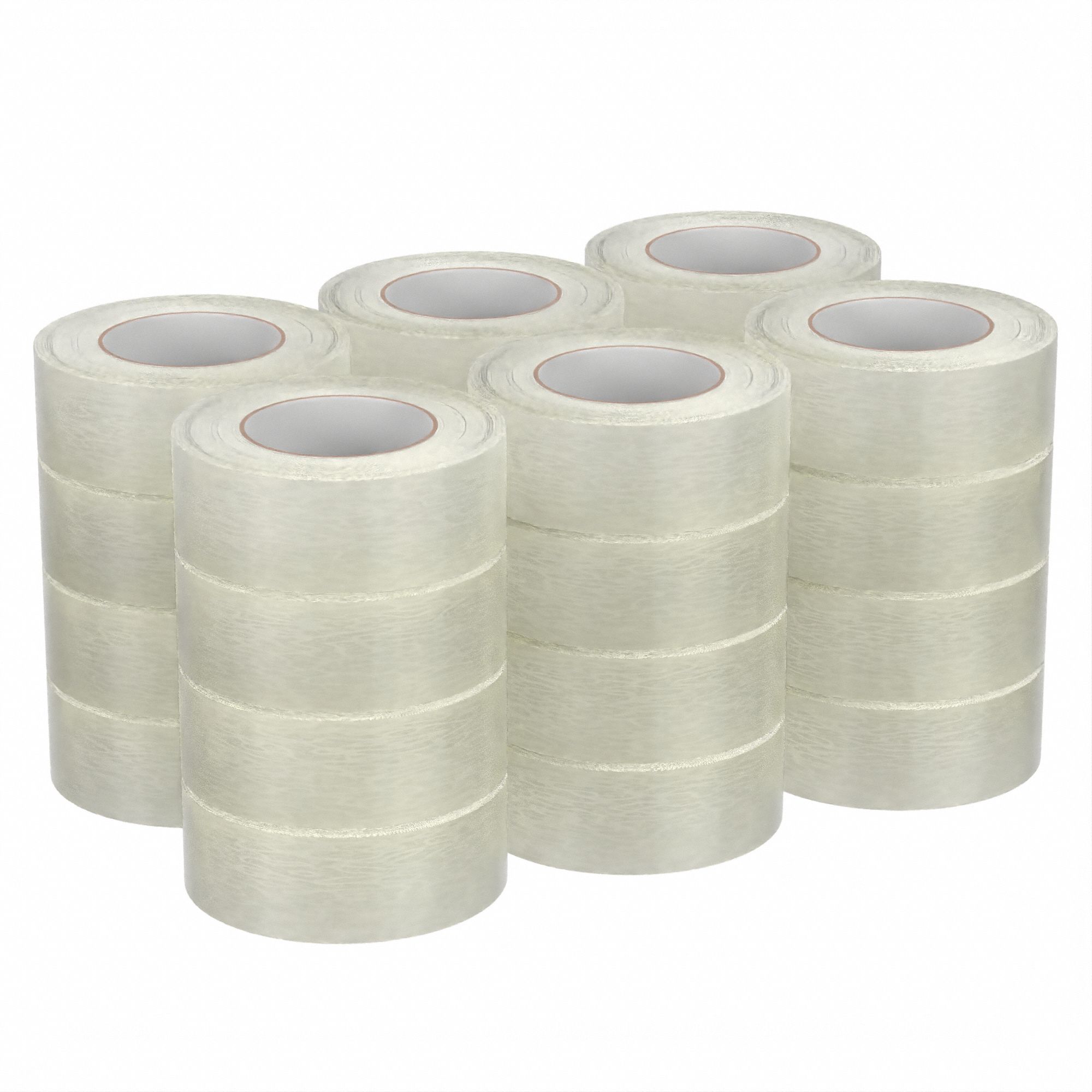 CARTON SEALING TAPE, 3 MIL THICK, 3 IN X 60 YD, 72 MM X 55 M, HEAVY DUTY, CLEAR, 24 PK