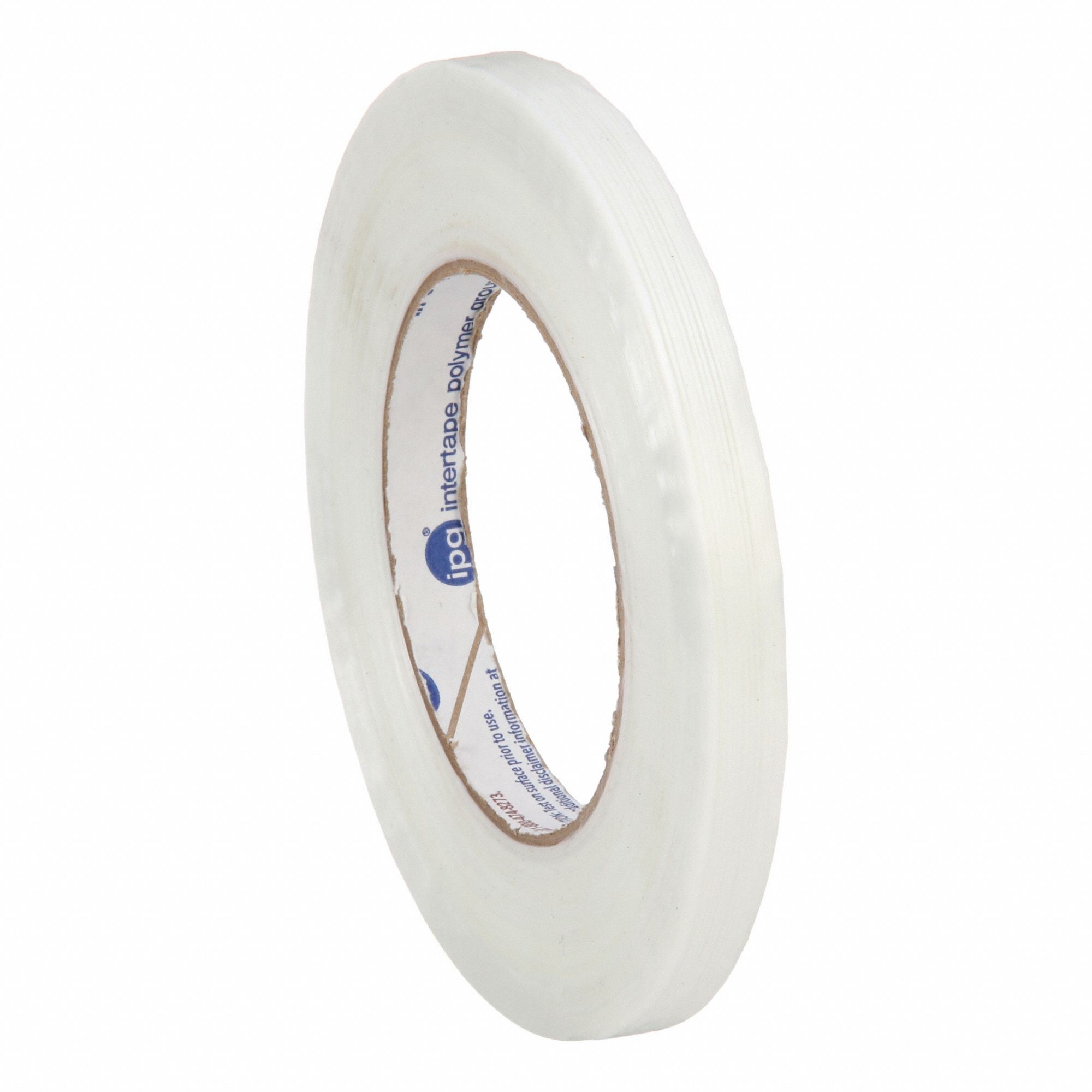 Strapping Tape: 6.2 mil Tape Thick, 1/2 in x 179 13/16 ft, Clear, 72 PK