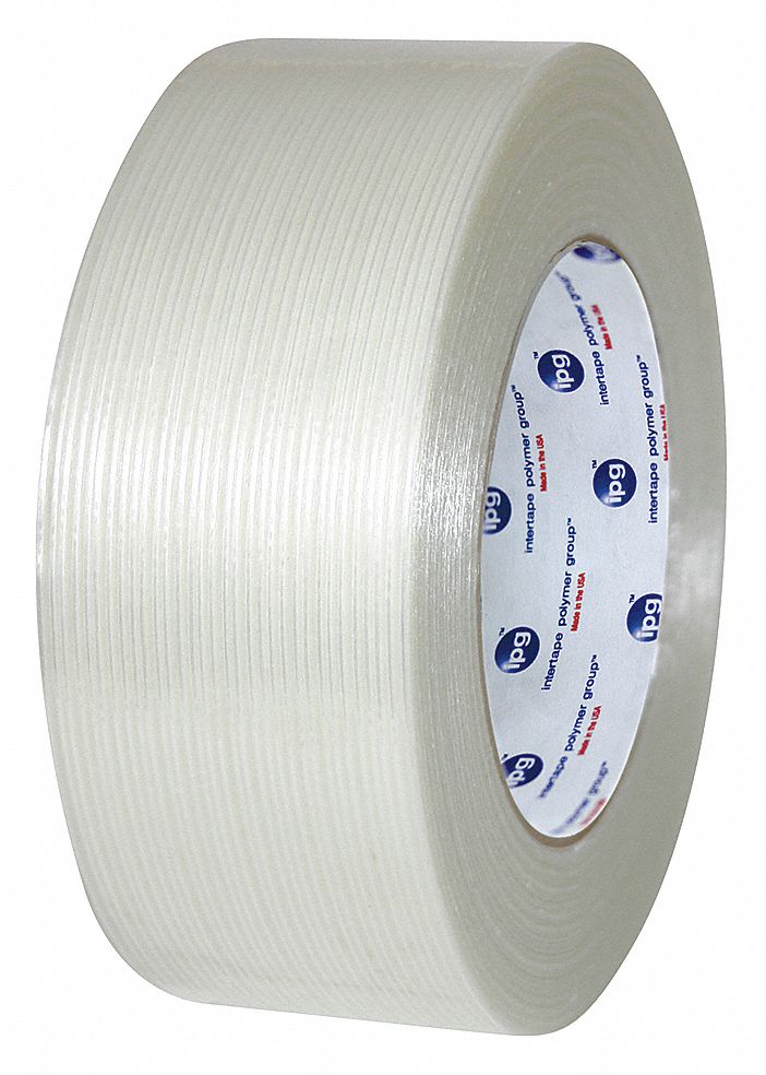 FILAMENT TAPE, POLYPROPYLENE, 3 IN X 180 FT, 4 MIL THICK, 16 PK