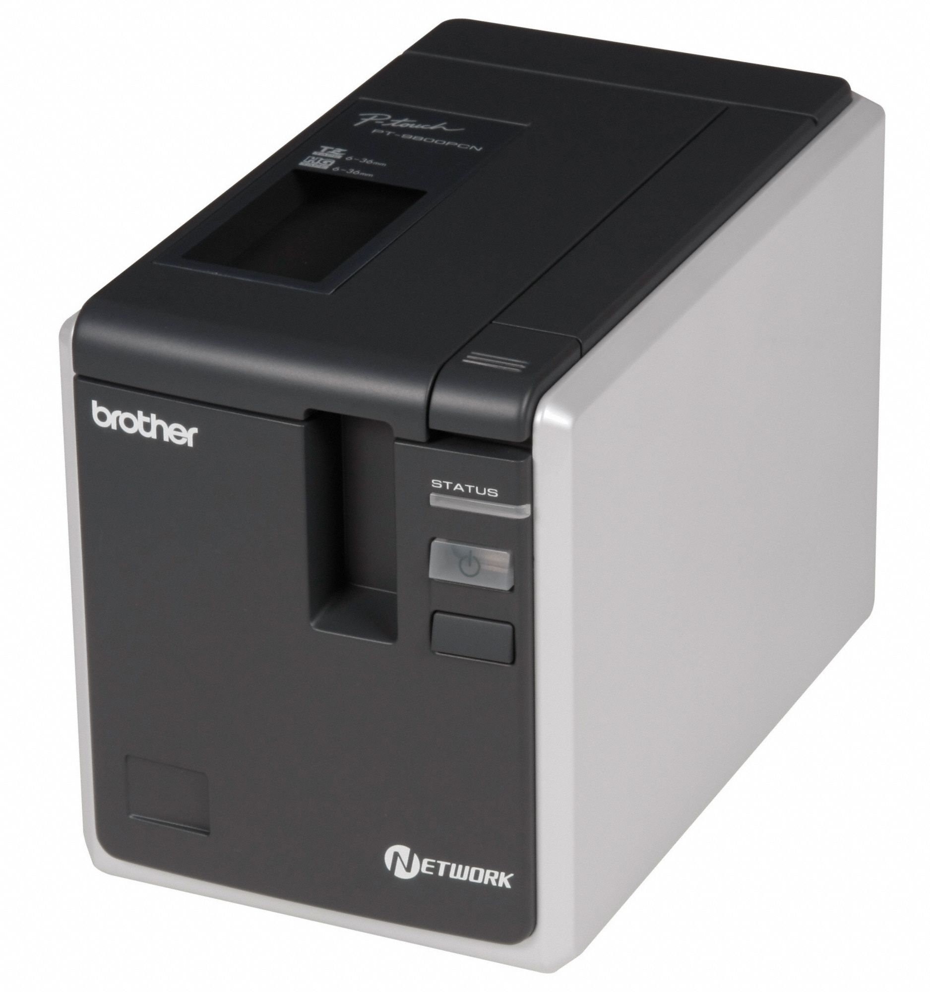 BROTHER Label Printer, Gray/Black, Polyester 23M302PT9800PCN Grainger