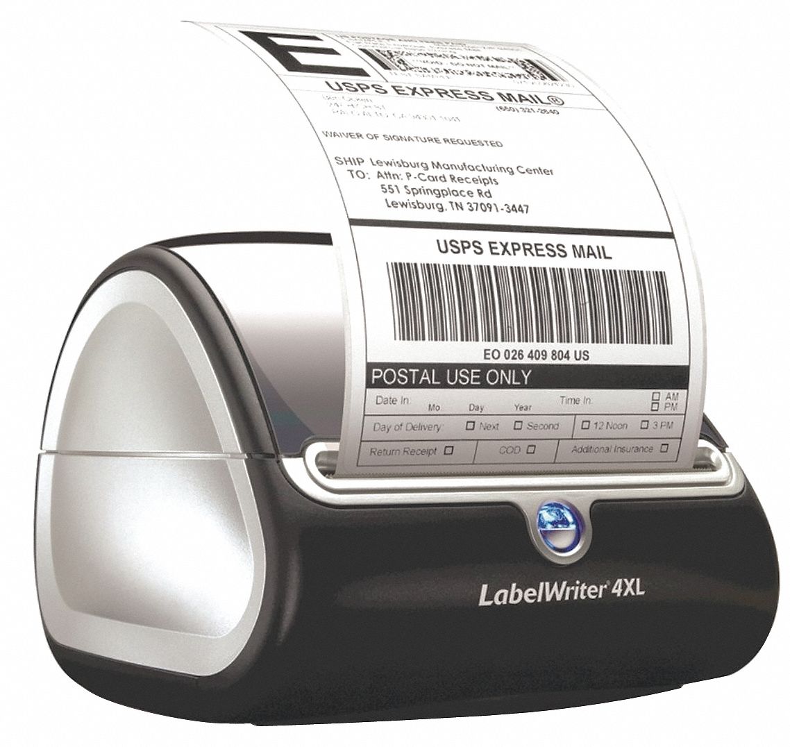 4 in Max. Print 300 dpi, Label Printer - 23M340|1755120 - Grainger